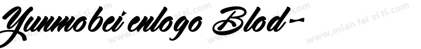 Yunmobei enlogo Blod字体转换